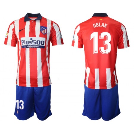 Billiga Fotbollströjor Atlético Madrid Jan Oblak 13 Barn Hemma tröja 2020/21 Kortärmad